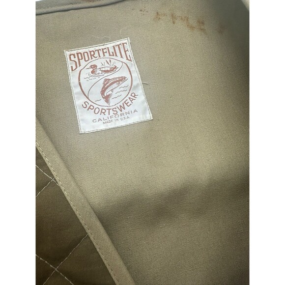 SPORTFLITE Hunting Vest Adjustable L/XL 2 Pockets in Front & 1 Back Fowl Pocket - Picture 5 of 6
